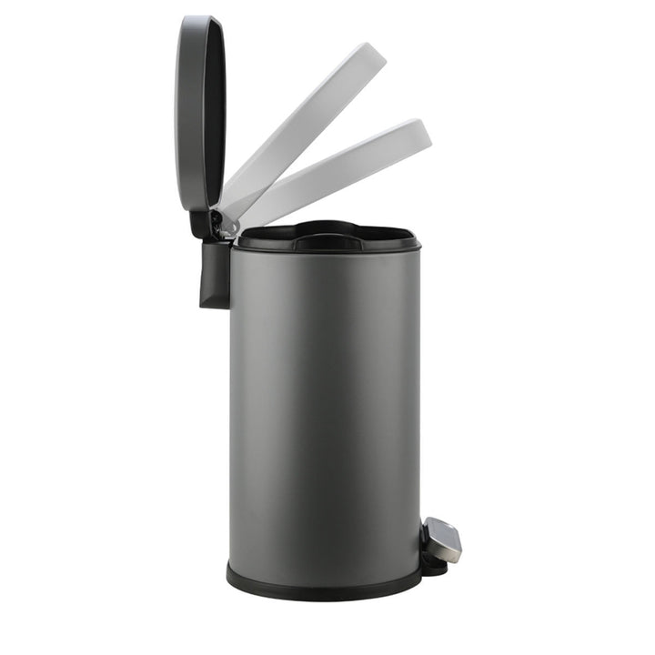 Καλάθι Μπάνιου Γκρι Από Ανοξείδωτο Ατσάλι 6lt Estia