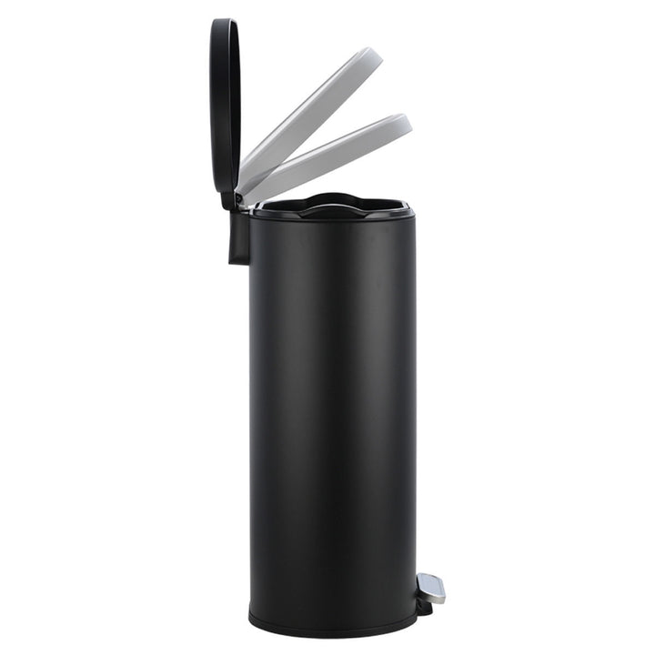 Κάδος Απορριμάτων Κουζίνας Μεταλλικός Μαύρος 30lt Estia