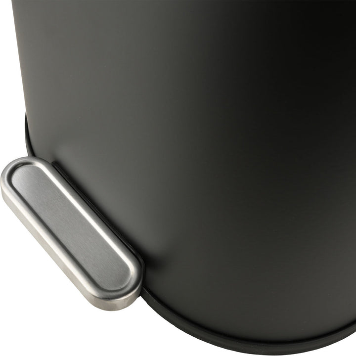 Κάδος Απορριμάτων Κουζίνας Μεταλλικός Μαύρος 30lt Estia