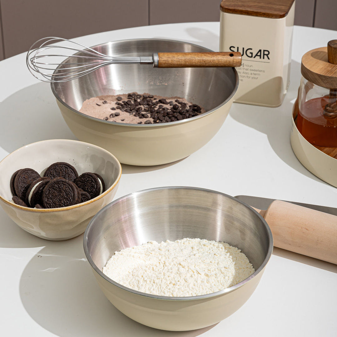 Μπωλ Ανάμειξης Estia 20cm Ανοξείδωτο Allure Ivory