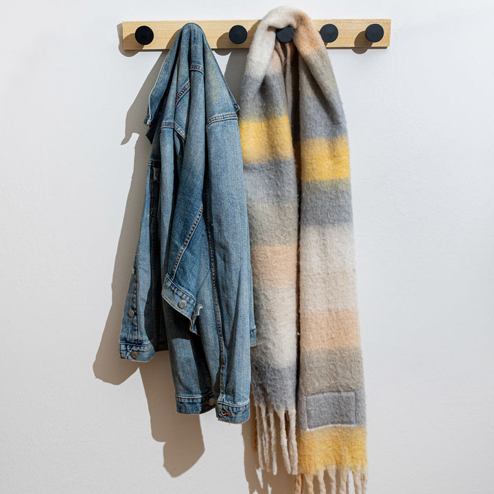 Κρεμάστρα Τοίχου 6 Θέσεων Ξύλινη Estia