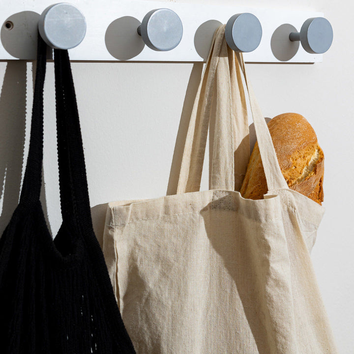 Κρεμάστρα Τοίχου 6 Θέσεων Λευκή Ξύλινη Estia