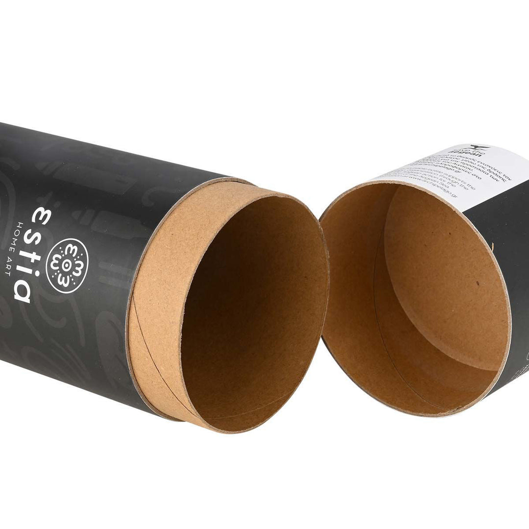 Estia Ποτήρι Θερμός Με Καλαμάκι Save The Aegean 500ml Μαύρο Noir Echo