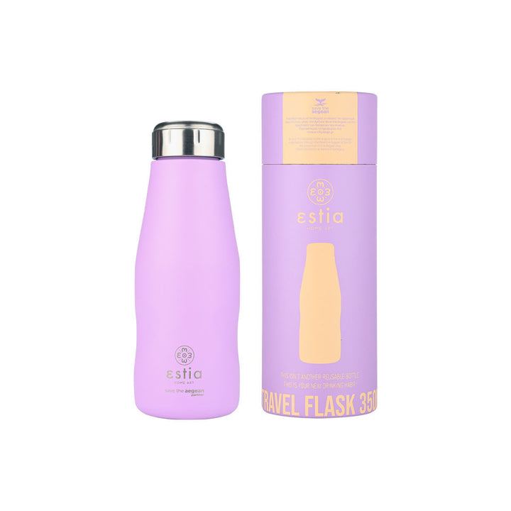 Estia Μπουκάλι Θερμός Save The Aegean Μωβ Lavender Purple Travel Flask