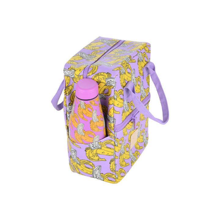 Τσάντα Φαγητού Ισοθερμική 7lt Estia Save The Aegean Λιλά Με Μπανάνες Banana Swirl