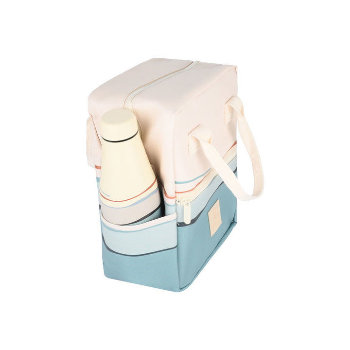 Τσάντα Φαγητού Ισοθερμική 7lt Estia Save The Aegean Εκρού-Μέντα Ecozen Horizon