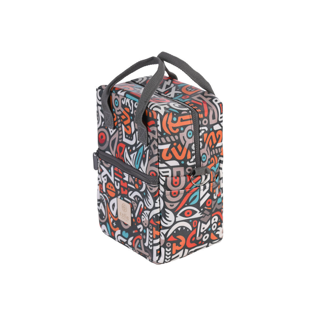 Τσάντα Φαγητού Ισοθερμική 7lt Estia Save The Aegean Πολύχρωμα Σχέδια Geovivid