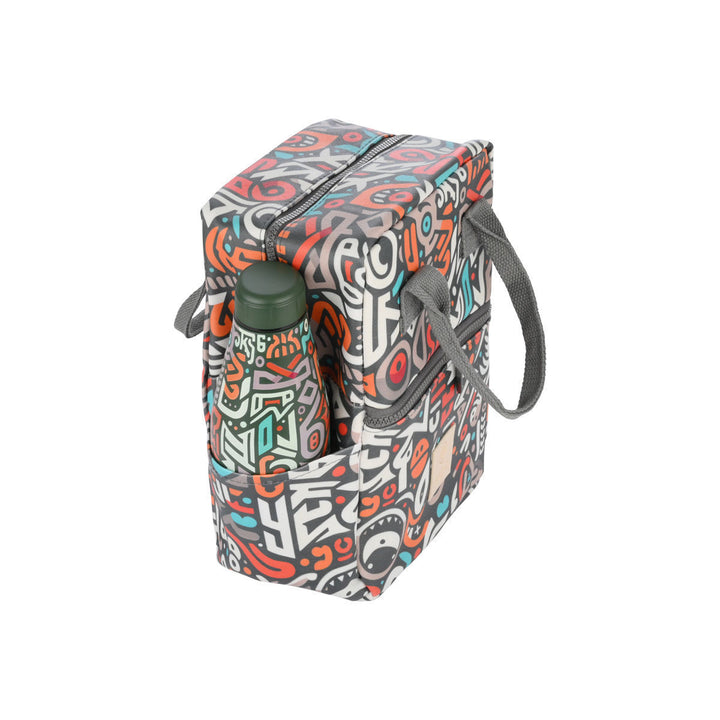 Τσάντα Φαγητού Ισοθερμική 7lt Estia Save The Aegean Πολύχρωμα Σχέδια Geovivid