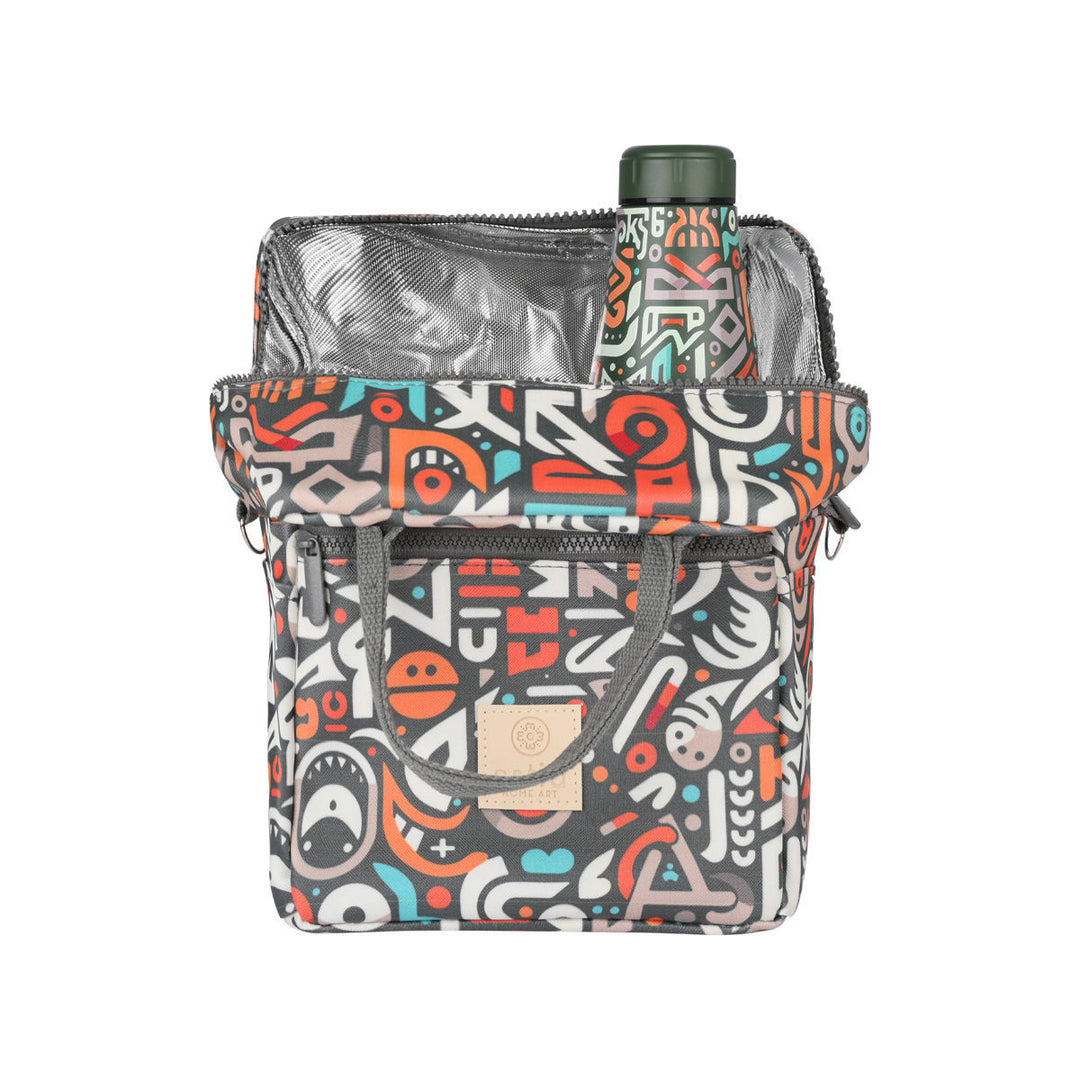 Τσάντα Φαγητού Ισοθερμική 7lt Estia Save The Aegean Πολύχρωμα Σχέδια Geovivid