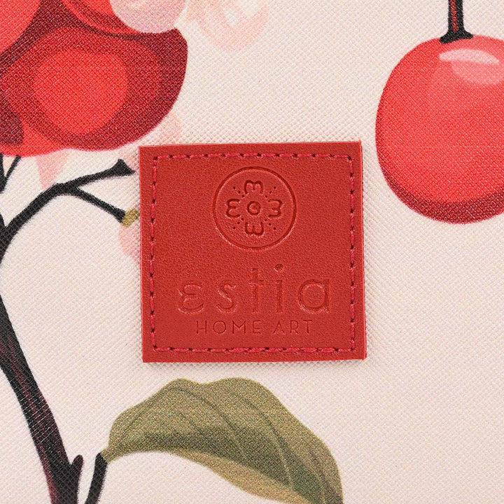 Τσάντα Φαγητού Ισοθερμική 7lt Estia Save The Aegean Εκρού Με Κεράσια Sakura Whisper