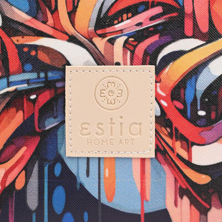 Τσάντα Φαγητού Ισοθερμική 7lt Estia Save The Aegean Μπλε Με Πολύχρωμα Σχέδια Vibrant Vortex