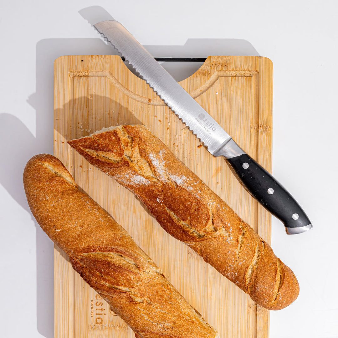 Μαχαίρι Ψωμιού Ανοξείδωτο 2.3mm Με Λεπίδα 3CR14 Butcher Estia