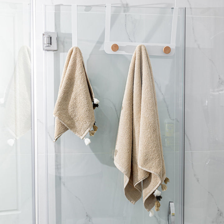 Κρεμάστρα Πόρτας 5 Θέσεων Λευκή Μεταλλική Estia