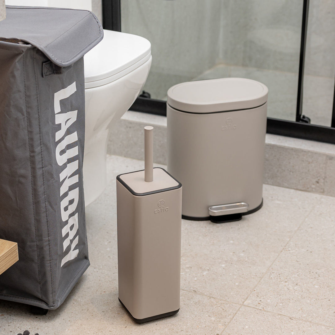 Καλάθι Μπάνιου Μόκα Από Ανοξείδωτο Ατσάλι 6lt Estia