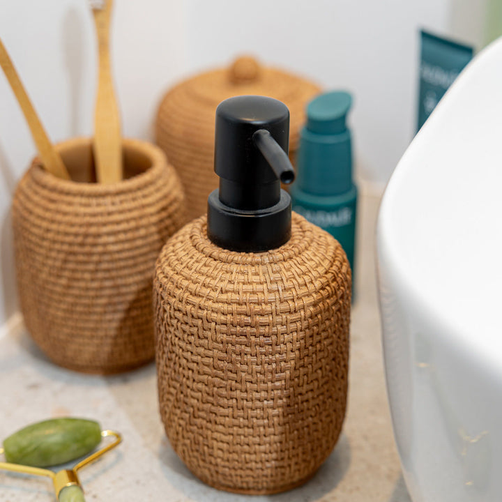 Estia Ποτηράκι Μπάνιου Ρητίνης Καφέ Rope