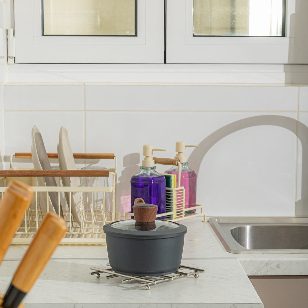 Βάση Μαγειρικού Σκεύους Μεταλλική Μαύρη Estia