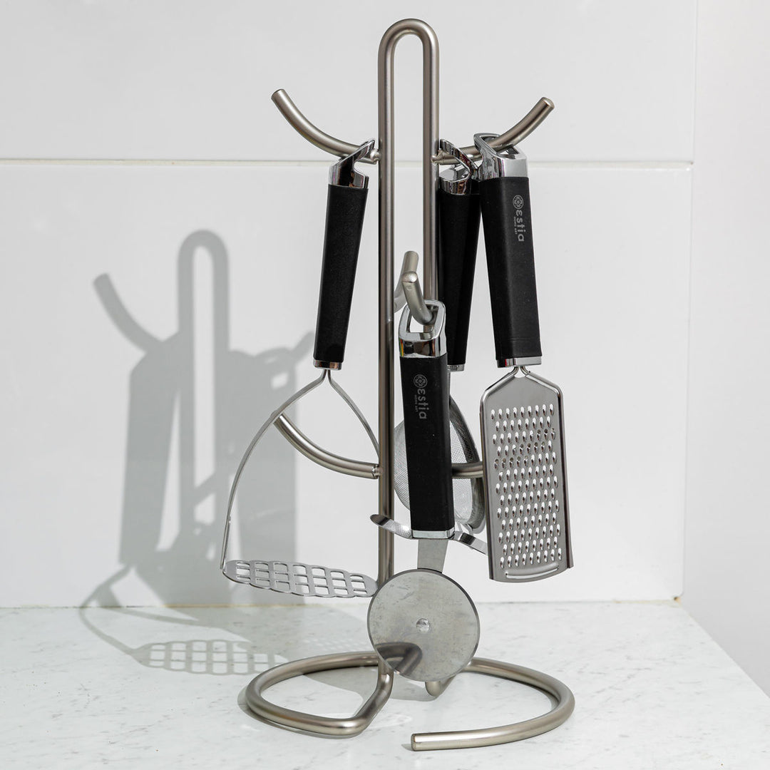 Βάση Για Κούπες 6 Θέσεων Μεταλλική Μαύρη Estia