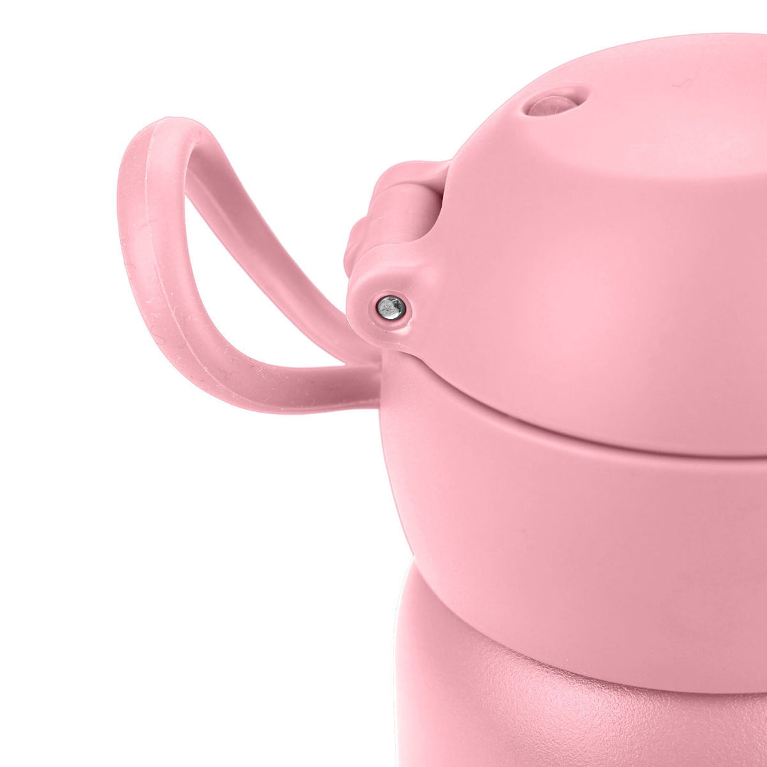 Estia Θερμός Παιδικό Με Καλαμάκι 350ml Μονόχρωμο Ροζ Candy Pink