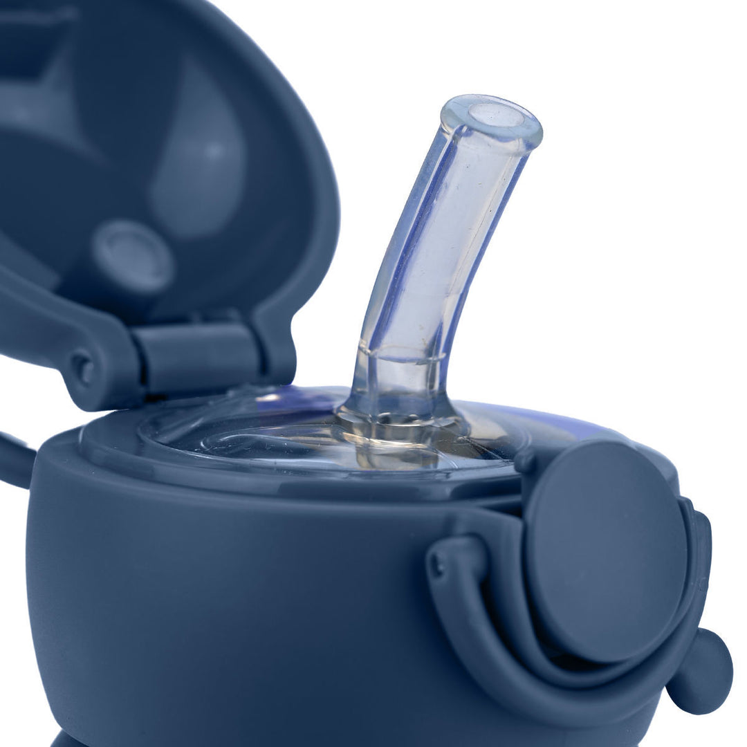 Estia Θερμός Παιδικό Με Καλαμάκι 350ml Μπλε Με Πλανήτες Cosmic Voyagers