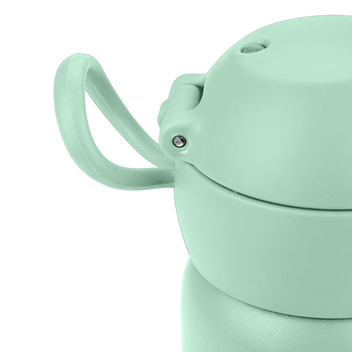 Estia Θερμός Παιδικό Με Καλαμάκι 350ml Μέντα Με Σχέδιο Γάτες & Λουλούδια Feline Foliage