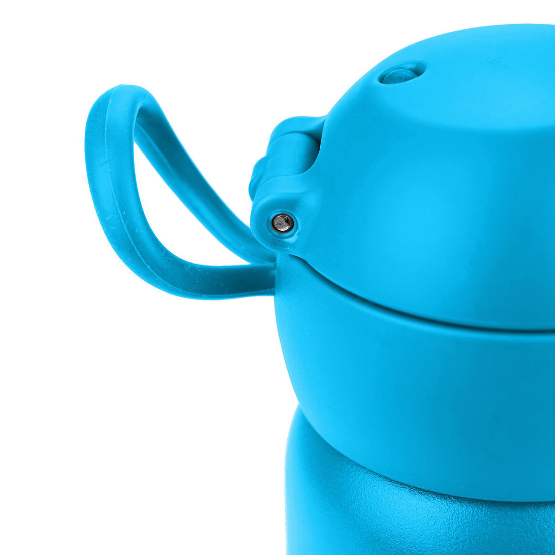 Estia Θερμός Παιδικό Με Καλαμάκι 350ml Μονόχρωμο Μπλε Aqua Buddy