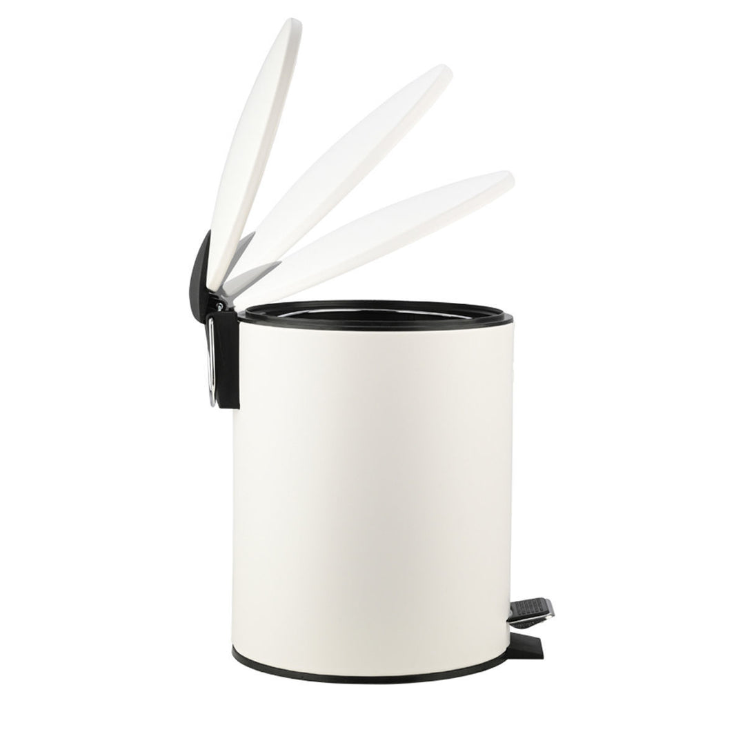 Καλάθι Μπάνιου Ματ Λευκό Μεταλλικό 5lt Estia