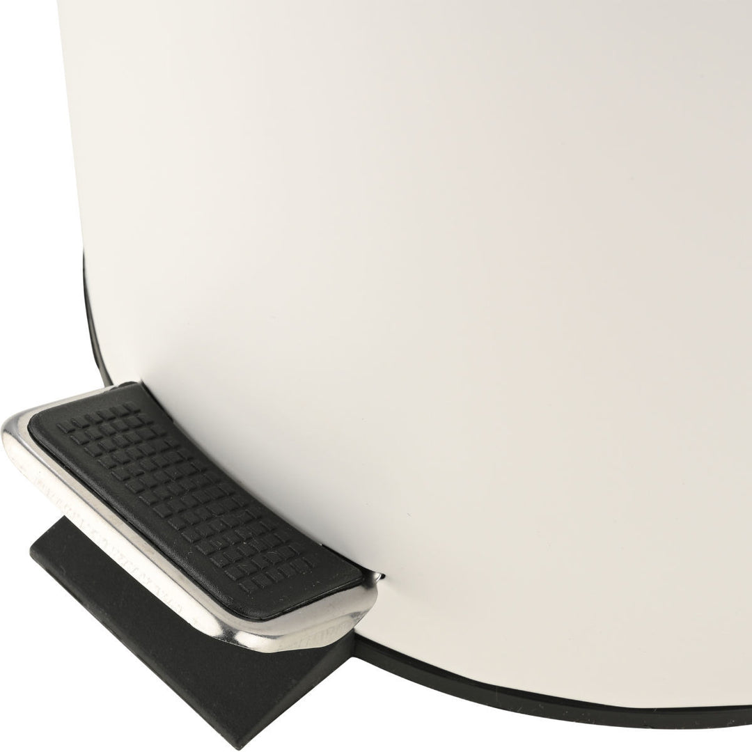 Καλάθι Μπάνιου Ματ Λευκό Μεταλλικό 5lt Estia