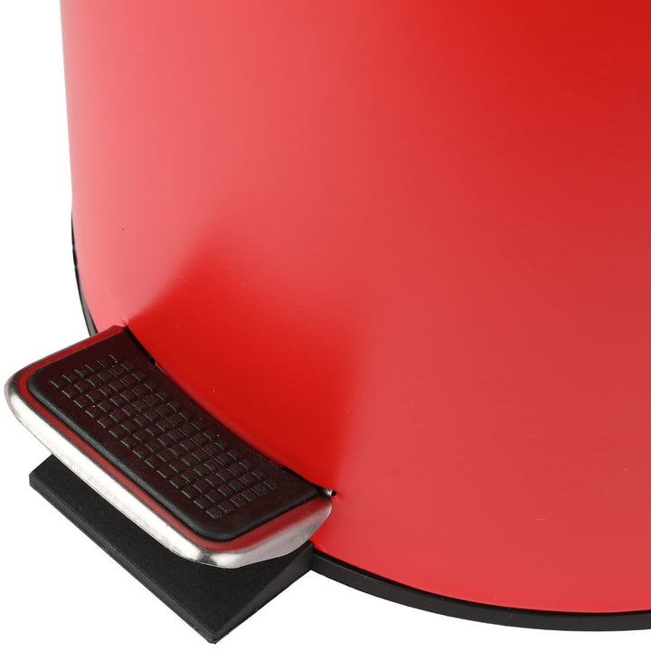 Καλάθι Μπάνιου Ματ Κόκκινο Μεταλλικό 5lt Estia