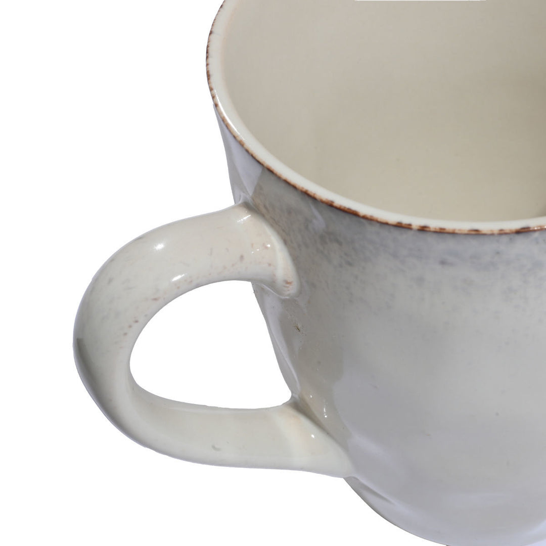 Κούπα Καφέ Μπεζ Stoneware 400ml Vignette Estia