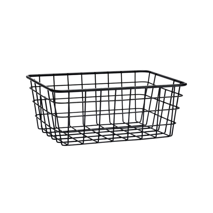 Καλάθι Αποθήκευσης Και Οργάνωσης Μεταλλικό Μαύρο 22x16 Estia