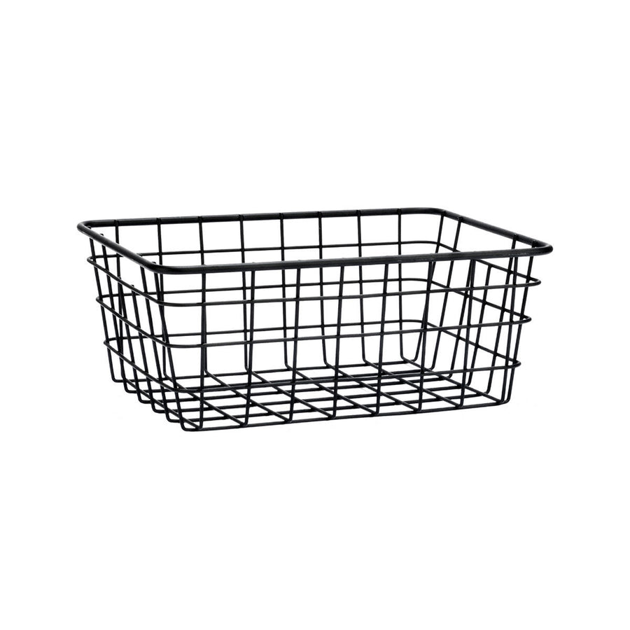 Καλάθι Αποθήκευσης Και Οργάνωσης Μεταλλικό Μαύρο 22x16 Estia