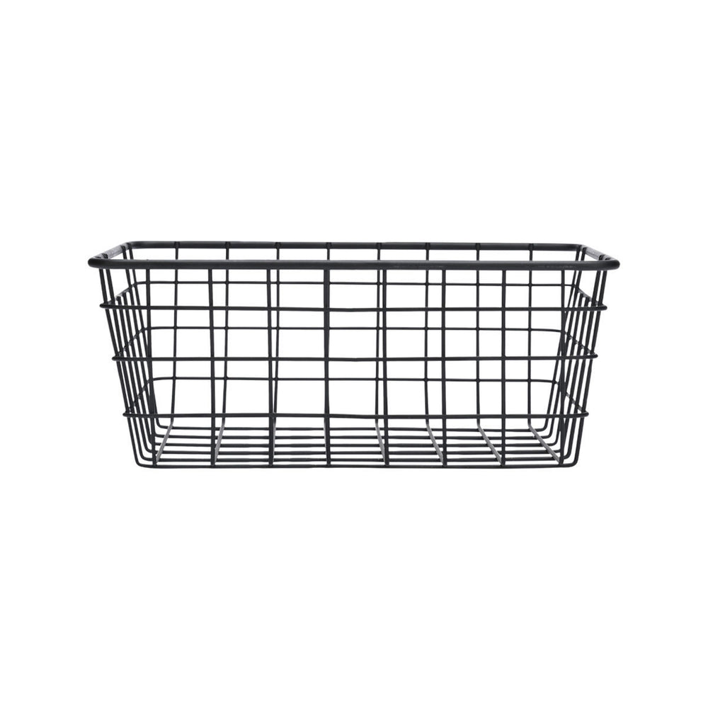 Καλάθι Αποθήκευσης Και Οργάνωσης Μεταλλικό Μαύρο 22x16 Estia