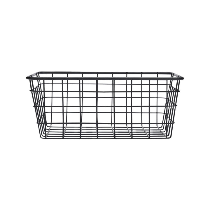 Καλάθι Αποθήκευσης Και Οργάνωσης Μεταλλικό Μαύρο 22x16 Estia
