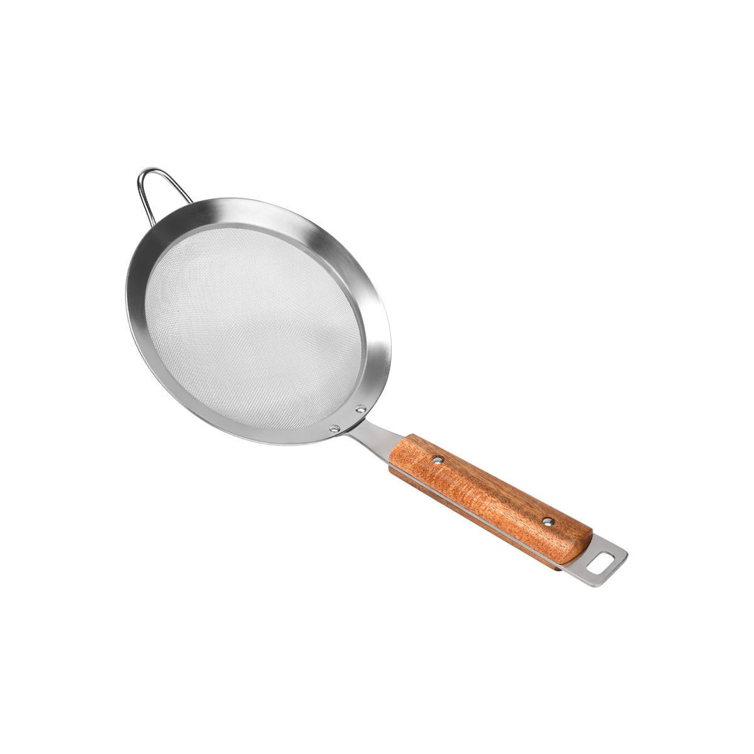 Σουρωτήρι Τσαγιού Ανοξείδωτο 15cm Με Ξύλινη Λαβή Allure Estia