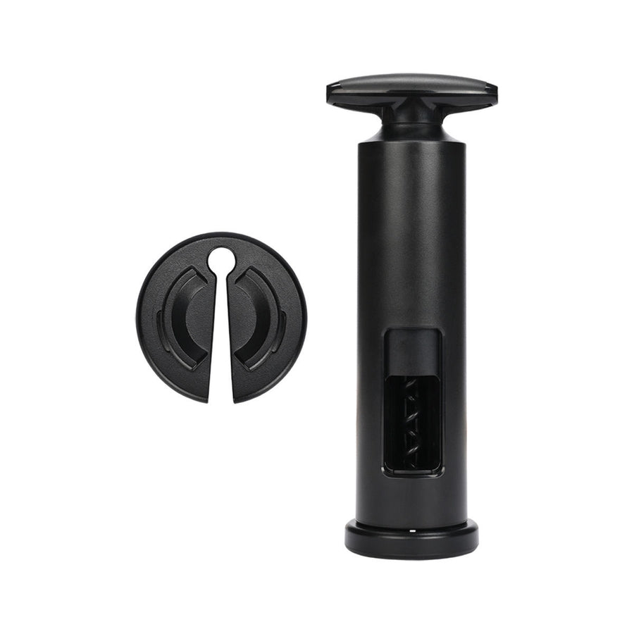 Ανοιχτήρι Κρασιού Με Κόπτη Καλύμματος Πλαστικό Μαύρο Estia