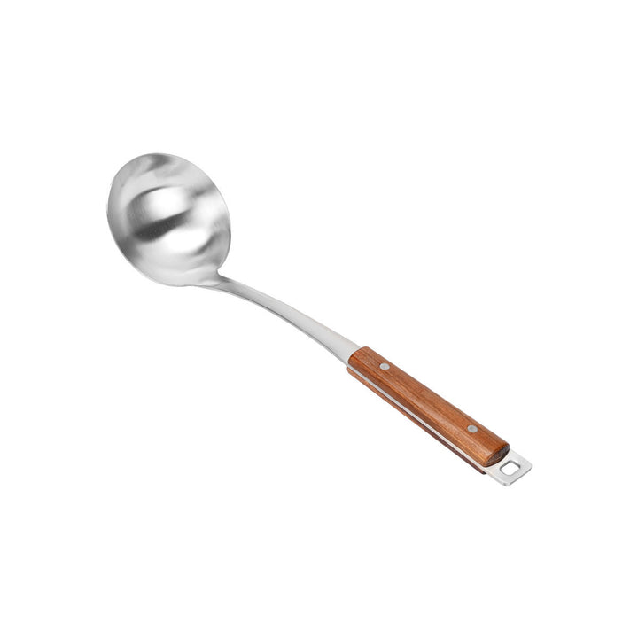 Κουτάλα Βαθιά Ανοξείδωτη Με Ξύλινη Λαβή Allure Estia