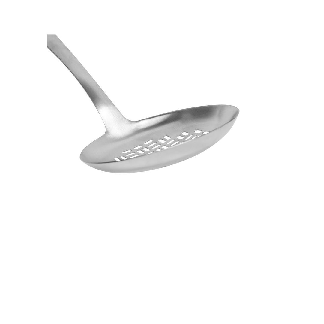 Κουτάλα Τρυπητή Ανοξείδωτη Με Ξύλινη Λαβή Allure Estia