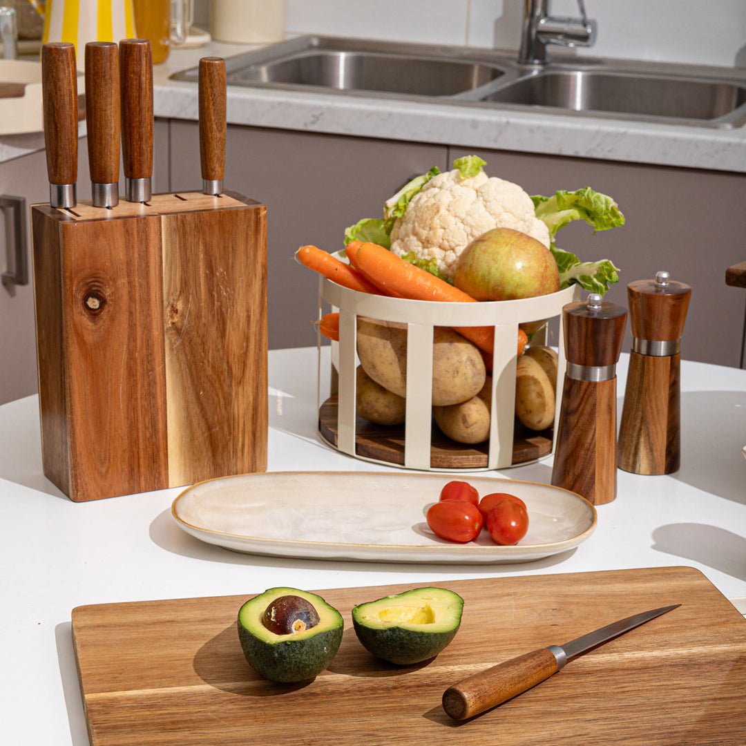 Φρουτιέρα Μεταλλική 24x24 Ivory Allure Estia