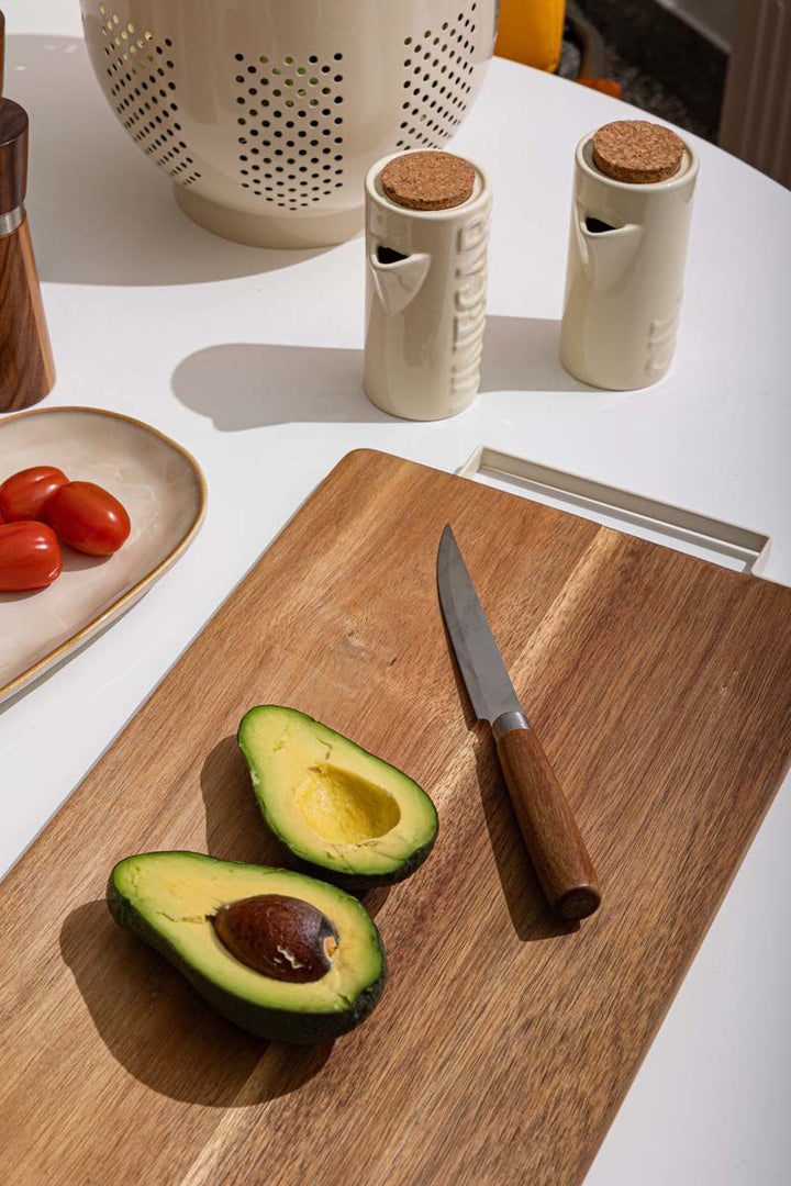 Ξύλο Κοπής Με Μεταλλική Λαβή Allure Estia 46,5x25,5cm