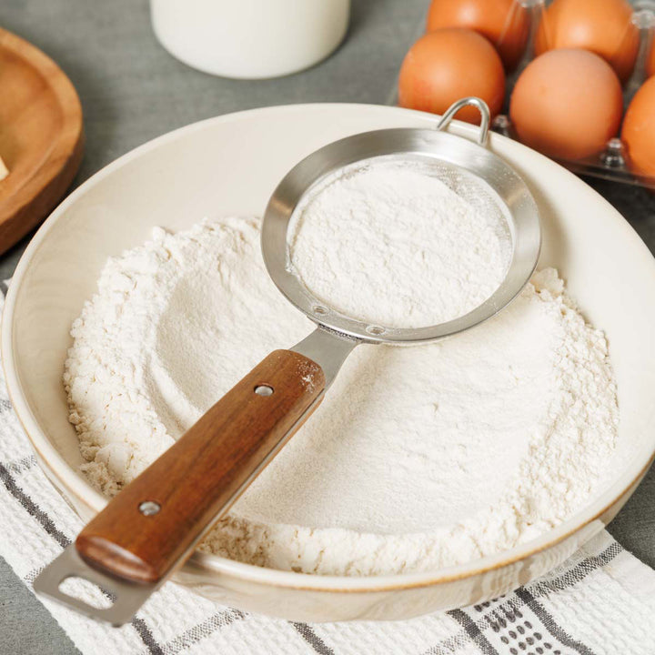 Σουρωτήρι Τσαγιού Ανοξείδωτο 15cm Με Ξύλινη Λαβή Allure Estia