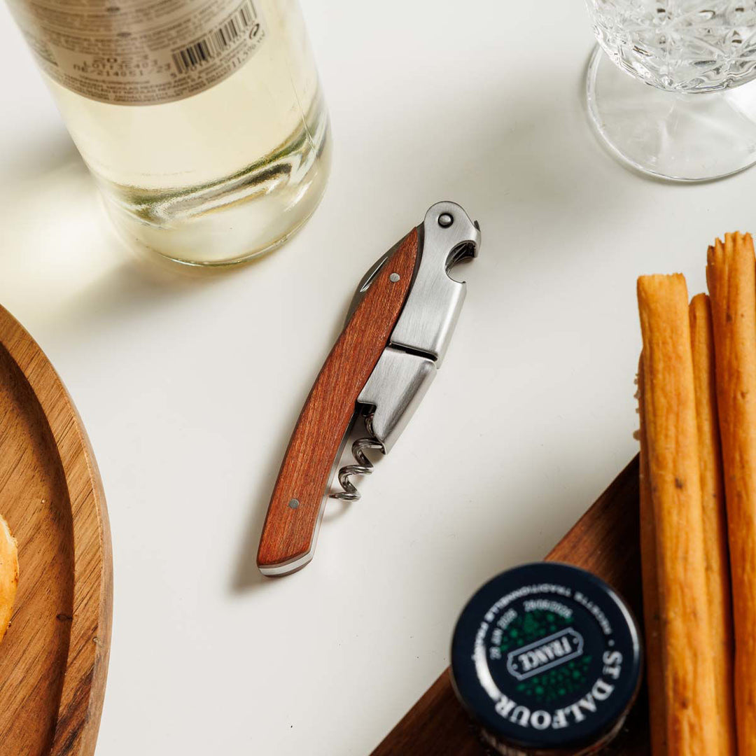 Ανοιχτήρι Κρασιού Ανοξείδωτο Με Ξύλινη Λαβή Allure Estia