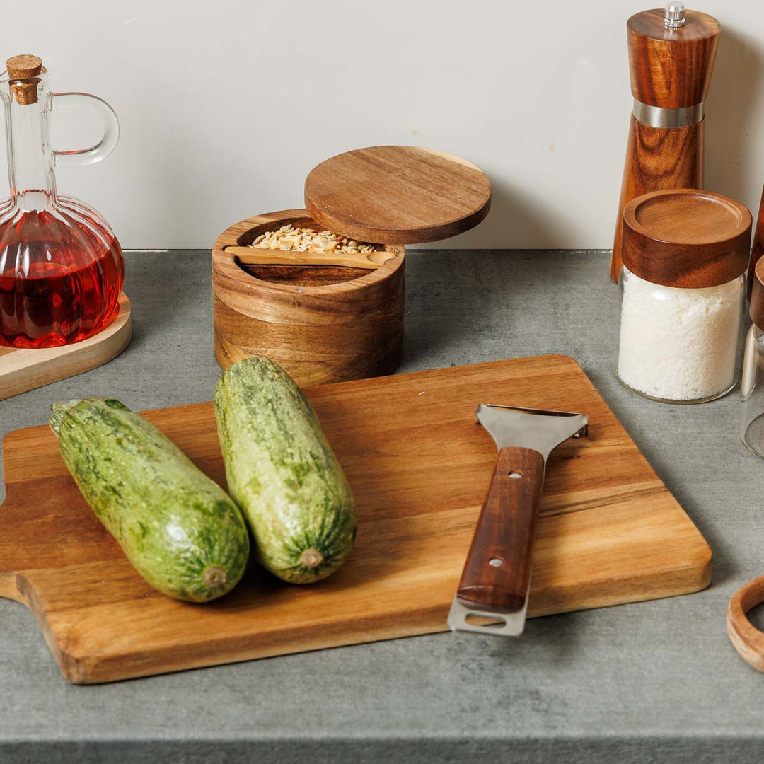 Αποφλοιωτής Ανοξείδωτος Με Ξύλινη Λαβή Allure Estia