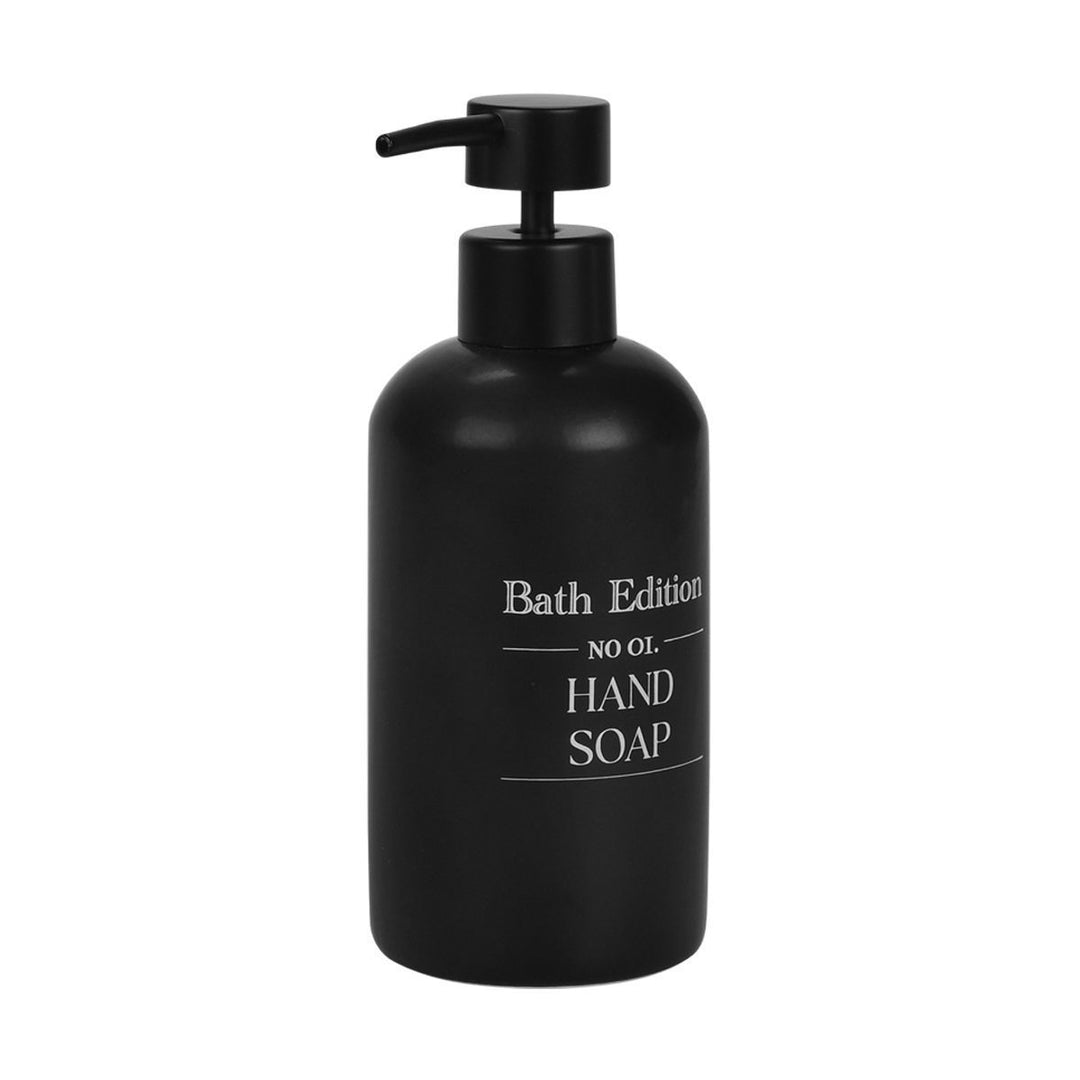 Estia Δοχείο Κρεμοσάπουνου Stoneware Μαύρο 310ml Myst