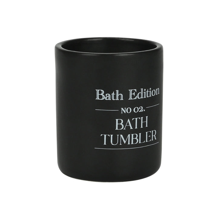 Estia Ποτηράκι Μπάνιου Μαύρο Stoneware Myst