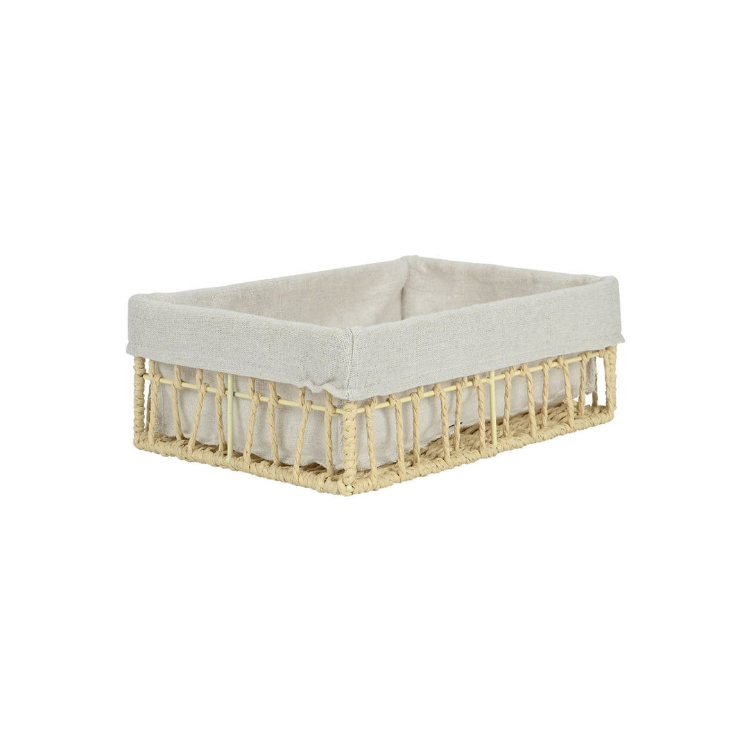 Καλάθι Αποθήκευσης & Οργάνωσης Μπεζ 28x20x10cm Nest Estia