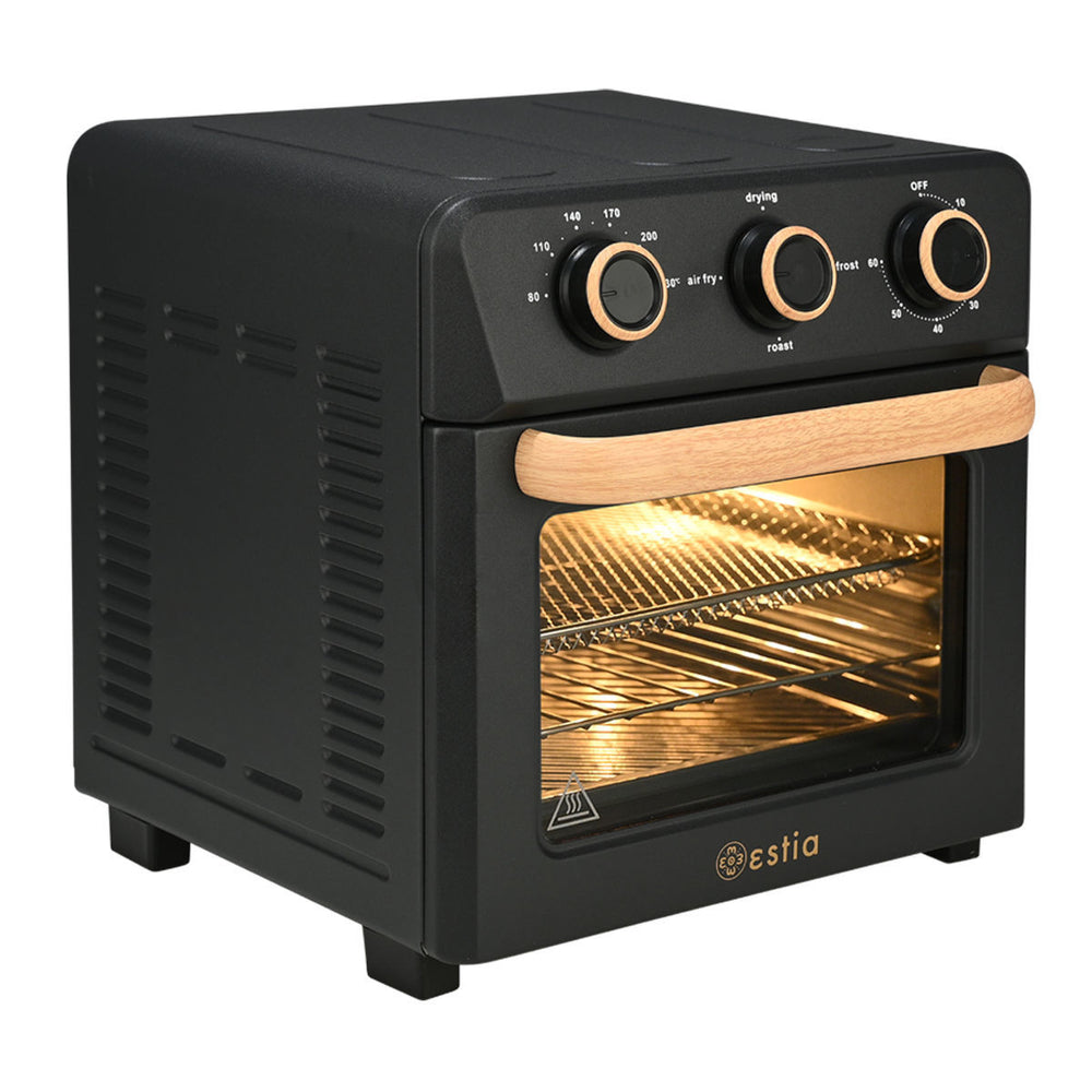 Air Fryer Oak 1400W 12lt Με 4 Λειτουργίες Ψησίματος Μαύρο Estia