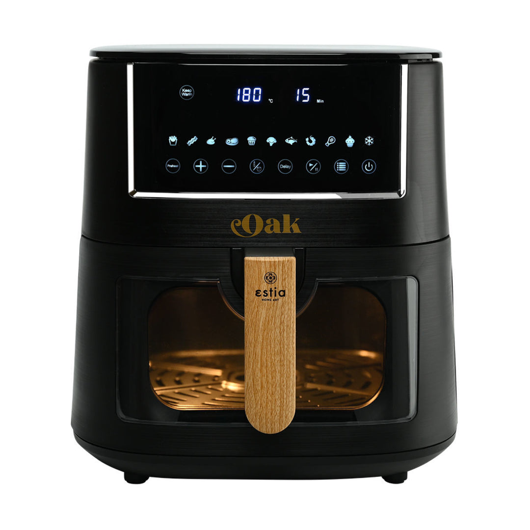 Air Fryer Oak 1650W 7.2lt Με Ψηφιακή Οθόνη & 11 Προγράμματα Μαγειρέματος Estia