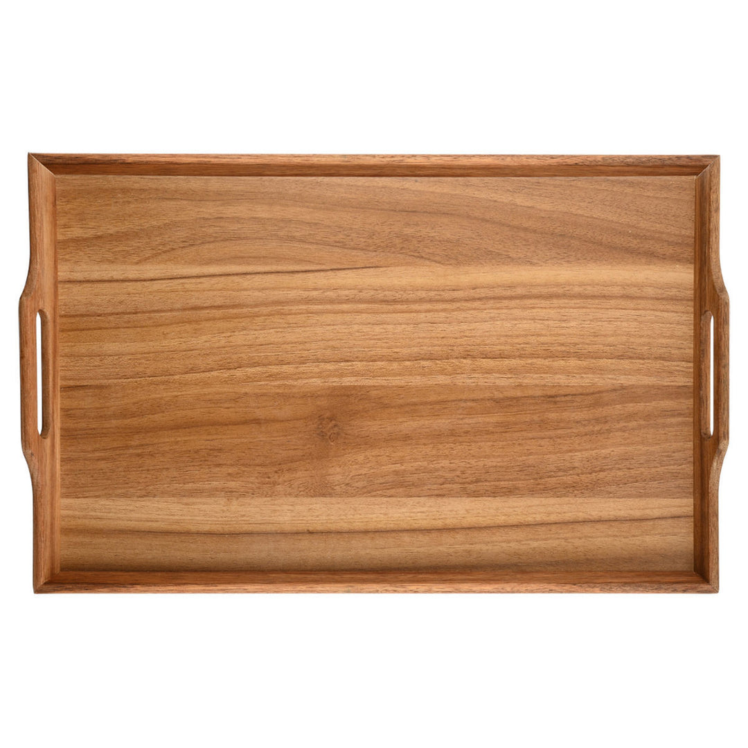 Δίσκος Σερβιρίσματος Ορθογώνιος Από Ξύλο & Λαβές Μεταφοράς Estia 48X31X5cm