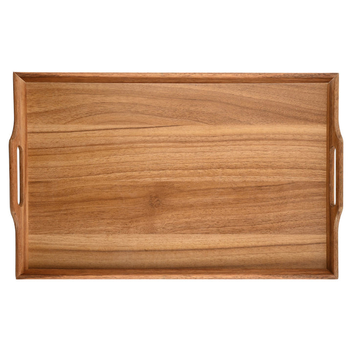 Δίσκος Σερβιρίσματος Ορθογώνιος Από Ξύλο & Λαβές Μεταφοράς Estia 48X31X5cm
