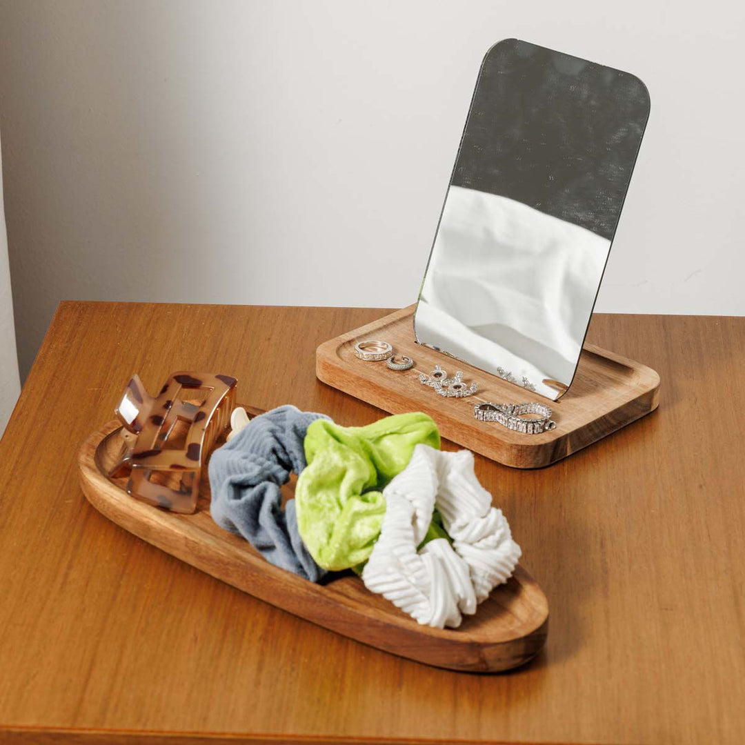 Δίσκος Σερβιρίσματος Οβάλ Από Ξύλο Estia 30X12X2cm